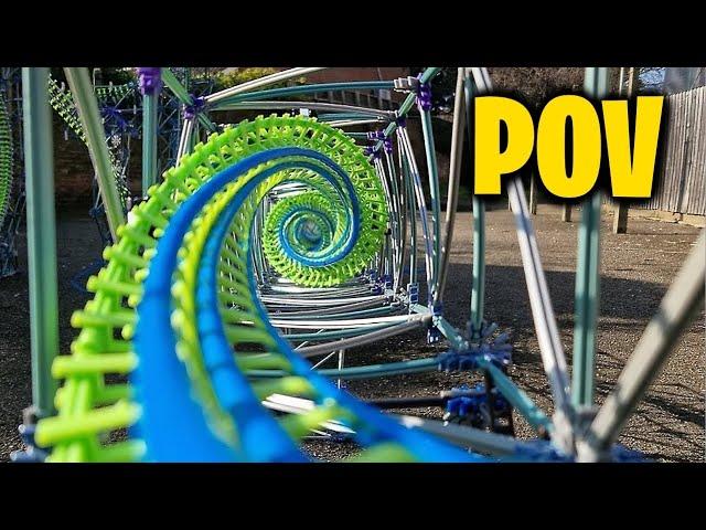 Thorpe Park Colossus Re-Creation - K'NEX Roller Coaster POV