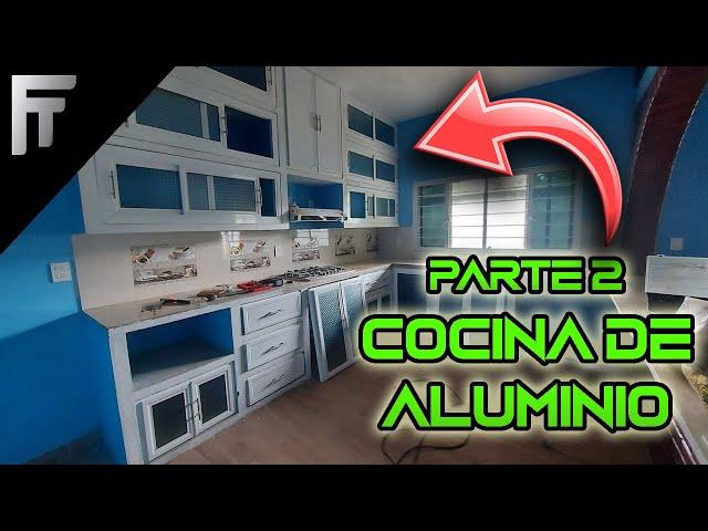 Fabricando puertas para cocina en aluminio PARTE 2