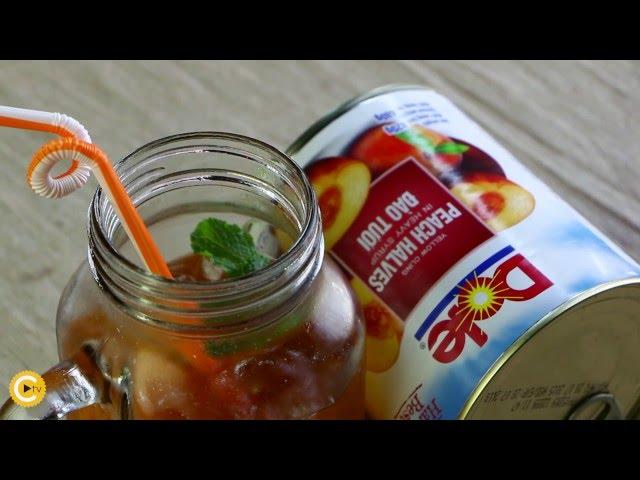 Detailed instructions on how to make perfect peach tea from Dole peaches