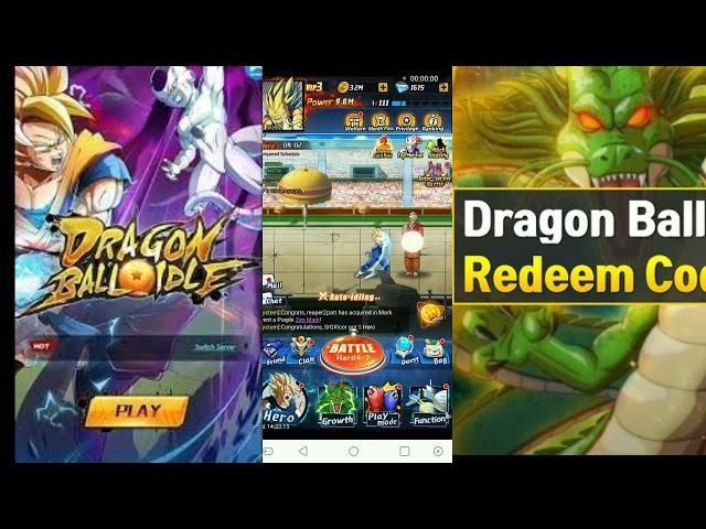 DRAGON BALL IDLE ACTIVE REDEEM CODE