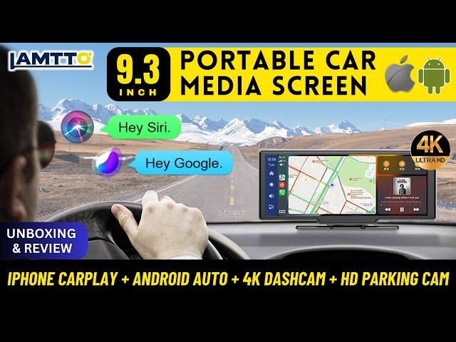 LAMTTO 9.3" Portable CarPlay Screen 4K CAMERA  |  FOR ANY CAR  |  UNBOXING REVIEW