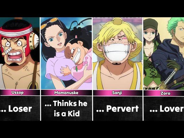 What 𝗡𝗶𝗰𝗼 𝗥𝗼𝗯𝗶𝗻 thinks about One Piece Characters