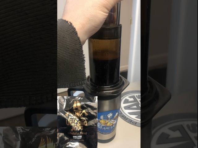 Making my morning coffee