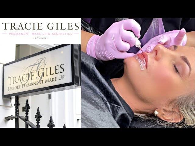 LIP BLUSHING TATTOO REVIEW TRACIE GILES THIN PALE LIPS SEMI PERMANENT MAKEUP AESTHETICS UK LONDON