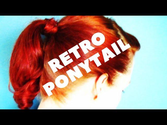 High Humidity Retro Hairstyles~ Option One~ Structured Ponytail