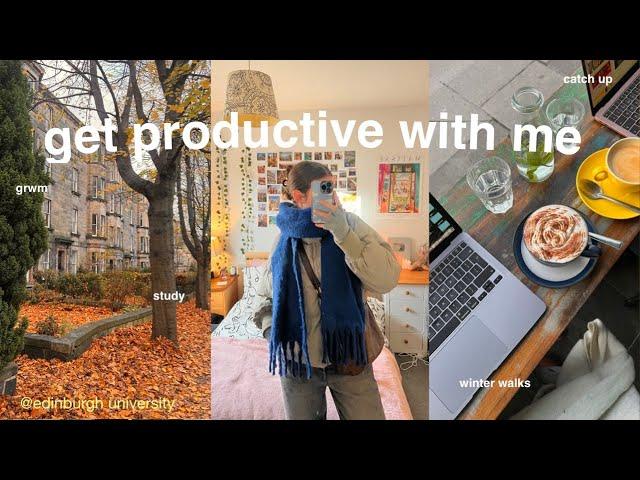 GET PRODUCTIVE WITH ME!! | university vlog ️️