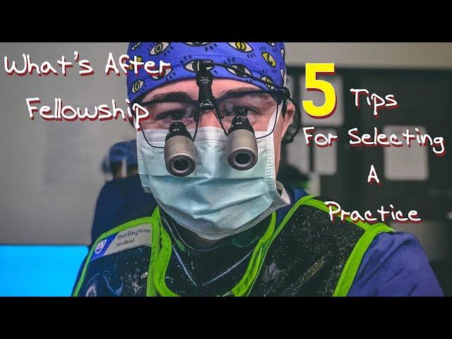 Signing with a practice | Oculoplastic Surgery | 5 tips for selecting a job after training