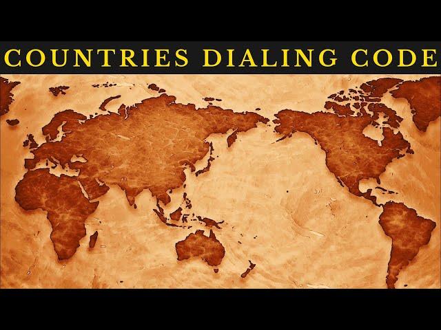 All Countries Dialing Codes | Calling codes | Country codes | International dialing code