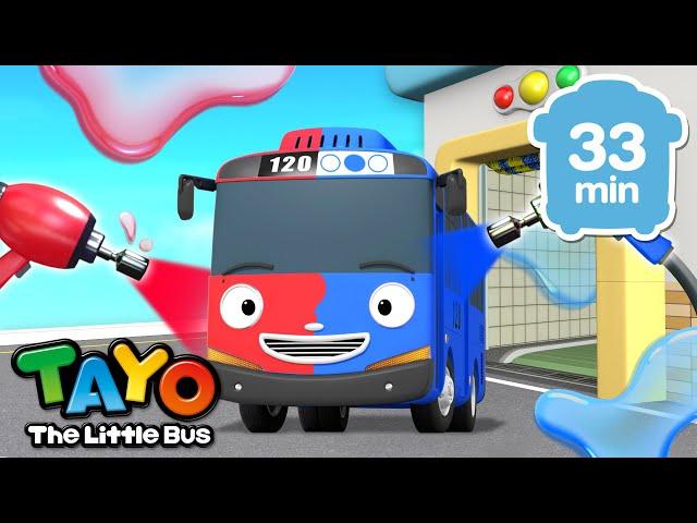 Learn Colors with Tayo and More! | +Compilation | Color Song for Kids | Tayo the Little Bus