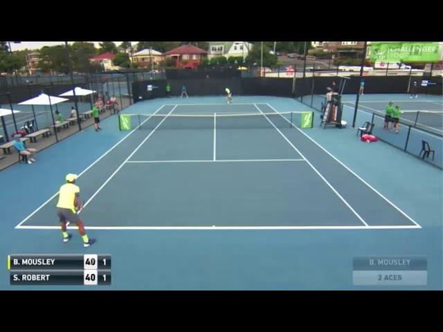 Mousley (AUS) vs. Robert (FRA) 2018 ATP Challenger Launceston Singles Tennis Full Match (7.2.18)