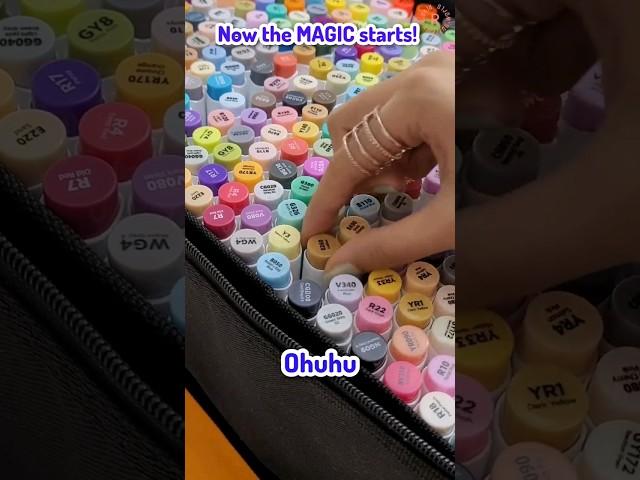 Biggest Ohuhu Markers Set!️#stationery #ohuhu #ohuhumarkers #ohuhucommunity |Riya's Amazing World