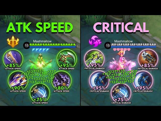 Miya Attack Speed Build vs Miya Critical Build