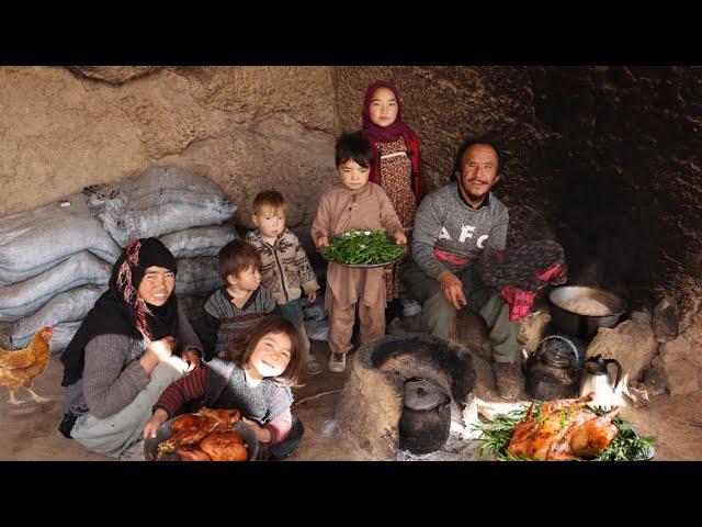 Cold Winter: Cooking Afghan Village Food in a Winter Cave: Twin Children’s Resilient Life