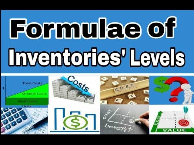 Material - (Part 2) - Levels of inventory ( Formulae )
