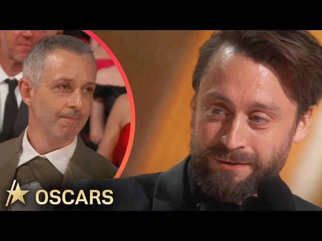 What Kieran Culkin Said To ‘Succession’ Co-Star Jeremy Strong During 2025 Oscars Speech