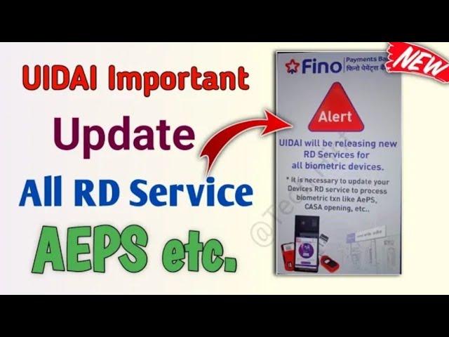 RD Service New Update: How to Apply for RD Service | What is RD Service? | Fino Payment Bank