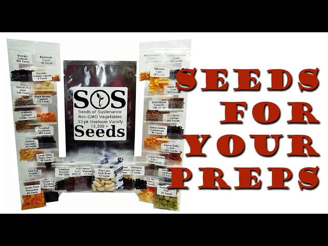 SOS Seeds Of Sustenance Non GMO Heirloom Seeds ~ Seed Bank