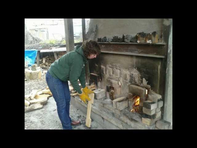 Everedy Square Shab Row | Firing the wood kiln at Baltimore Clayworks 2012