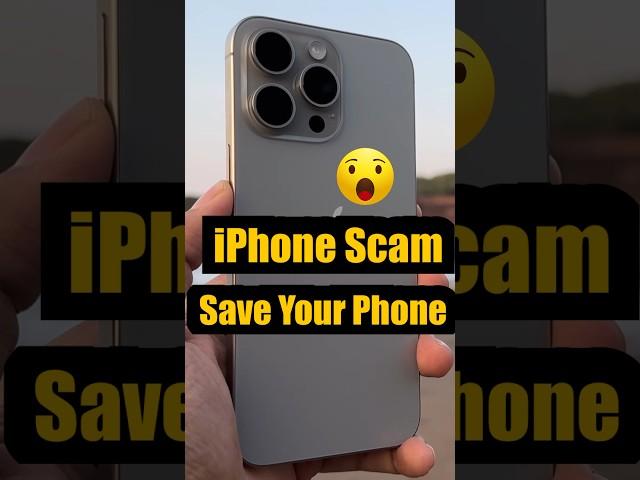 Apple iPhone Scam Alert  : Save your iPhone from This Fraud 