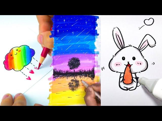 Easy Drawing Tricks. Simple Drawing Tips. How to Draw. Tutorial Drawing