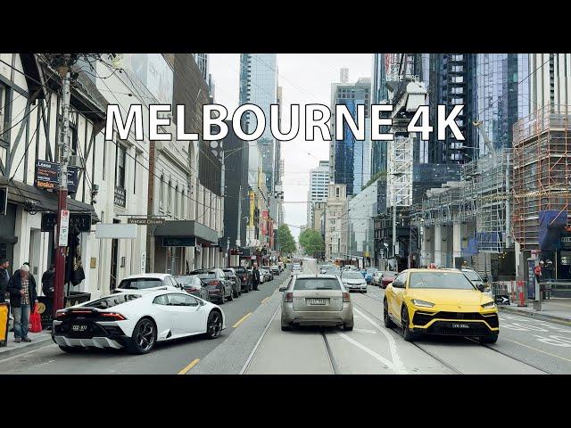 Skyscrapers to Mansions - Melbourne Australia 4K HDR - Ambient Drive TV