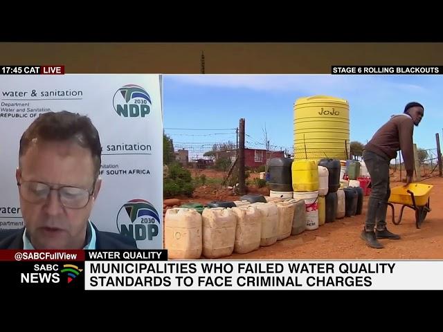 Water and Sanitation's criminal charges against municipalities: Dr Sean Phillips