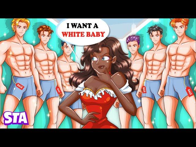 Black Girl Hire White Man For White Baby | Storytales Animated