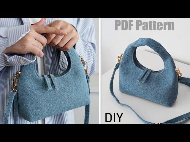 DIY Sweet BAG Design from Denim Cloth tutorial +PDF Pattern / HOW TO MAKE A PURSE