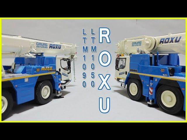 1/50 WSI LIEBHERR LTM1050-3.1 & LTM1090-4.2 GRUAS ROXU crane model 01-1700, 51-2044 크레인모형 중장비모형