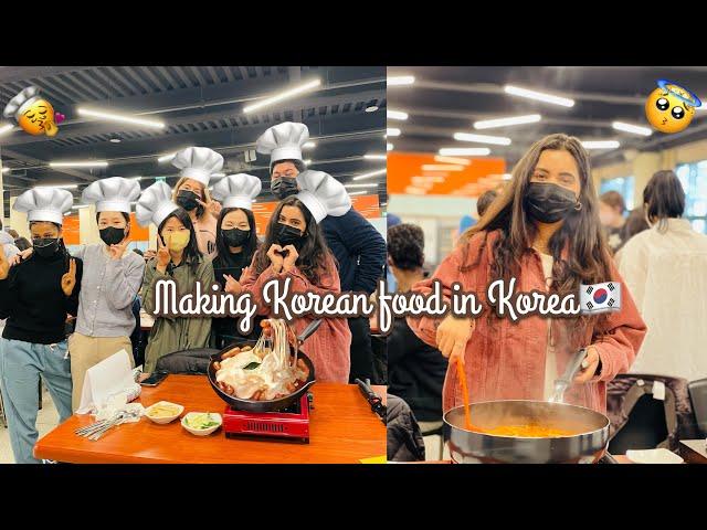 Learning Jenny’s Kitchen food In Korea|  Making Korean food in our University | Indian in Korea