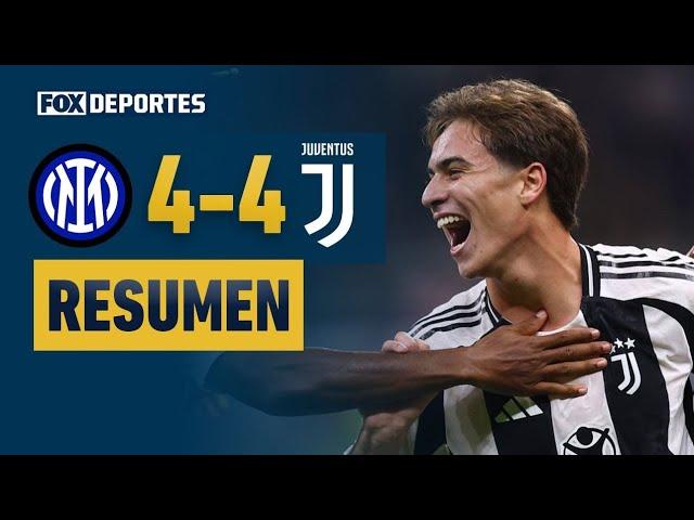  ¡PARTIDO INCREÍBLE Y EMPATE FINAL! | Inter 4-4 Juventus | #SerieAenFOX | HIGHLIGHTS