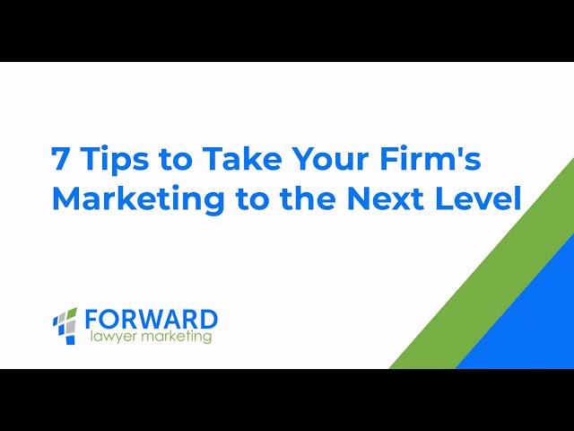 Legal Marketing Tips | 7 DIY Law Firm Marketing Tips for 2023