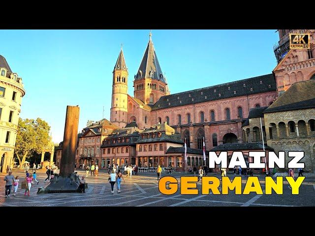 Mainz City center Walking Tour: History, Culture, and Charm | Mainz, Germany | 4K