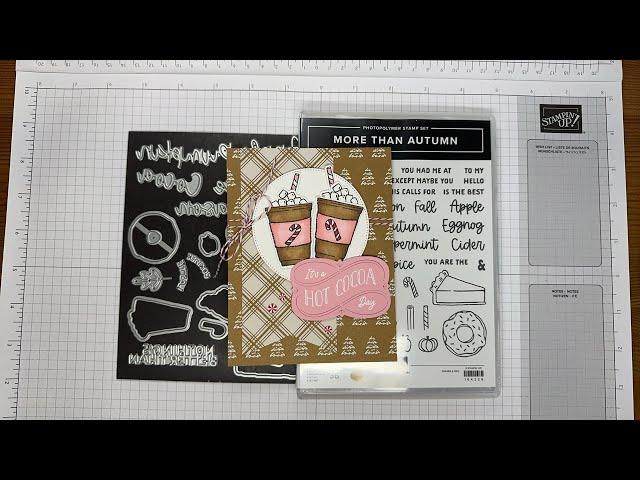 Stampin’ Up! More Than Autumn Hot Cocoa Day Card Tutorial #diy #patternedpaper #papercrafting