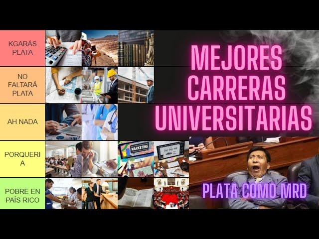 LAS CARRERAS MEJOR PAGADAS DEL PERÚ |TIER LIST| Deja de ser pobre en un país rico ‍️