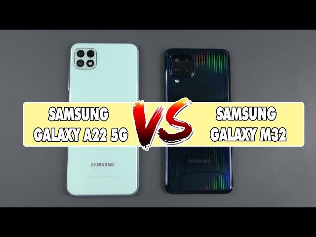 Samsung Galaxy A22 5G vs Galaxy M32 | SpeedTest and Camera comparison