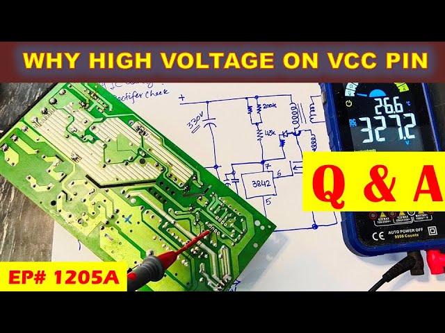 {1205A} Why too high voltage on VCC pin of PWM controller