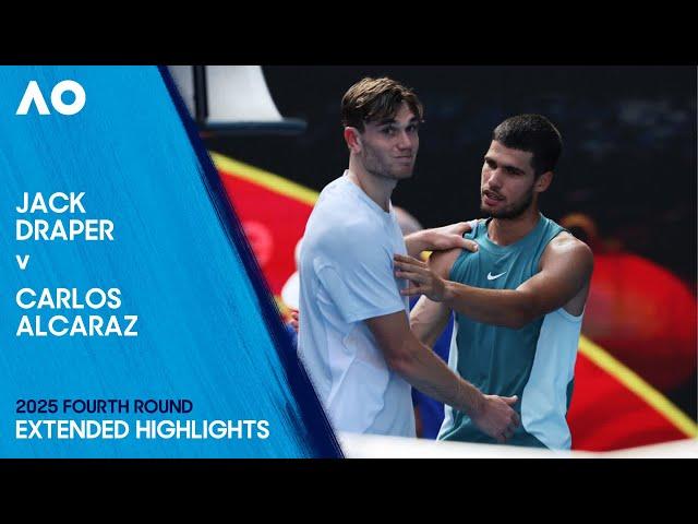 Jack Draper v Carlos Alcaraz Extended Highlights | Australian Open 2025 Fourth Round