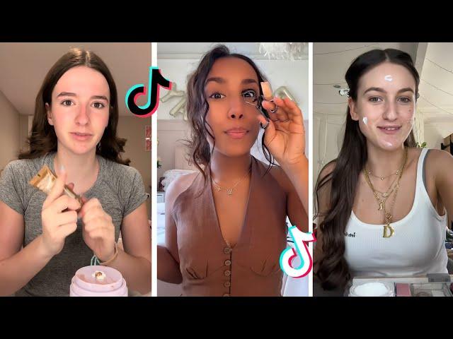 Makeup Tutorial Tiktok Compilation - GRWM  ( Get Ready With Me ) ️(Skincare, Makeup, Outfits) 1462