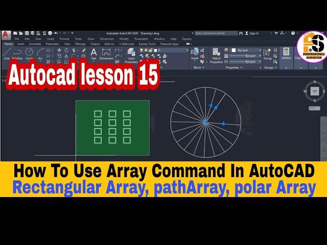 How to use Array Command In AutoCAD.