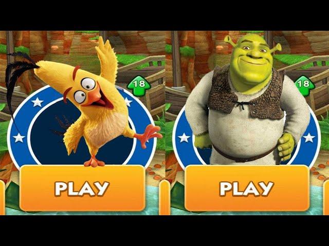 Chuck the Yellow Bird vs Shrek Runner vs All Bosses Zazz Eggman - Sonic Dash x Angry Birds