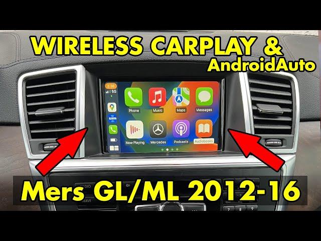 Wireless CarPlay and AndroidAuto in Mercedes GL ML W166 X166 2012 2013 2014 2015 2016 NTG4.5 NTG4.7