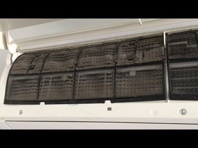 How to clean filters for a Daikin wall mounted split inverter unit