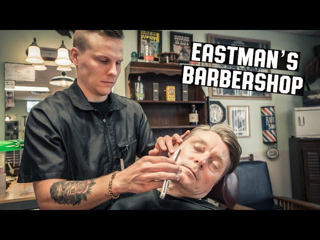  Relaxing Classic Shave | Vintage Western Americana Style At Eastman’s Barbershop | Riverton Utah