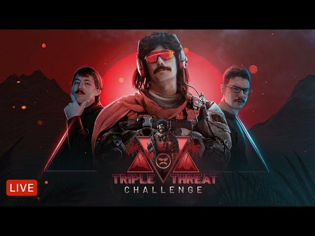 LIVE - DR DISRESPECT - WARZONE - IMPOSSIBLE TRIPLE THREAT CHALLENGE