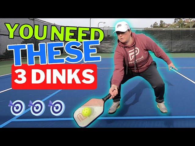 How to Hit The 3 Key Dinks In Pickleball (Like a Pro!)