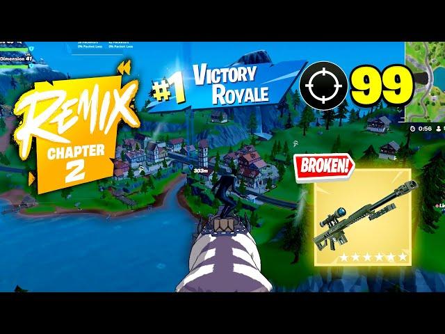 Fortnite Chapter 2 Remix | HEAVY SNIPER IS BROKEN | High Kill Gameplay | Keyboard & Mouse