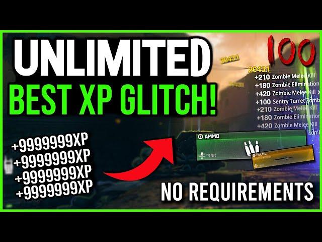 *DO ASAP* NEW UNLIMITED XP GLITCH! BEST EASY LEVEL 1000/GOBBLEGUMS & CAMOS BO6 ZOMBIES GLITCH!