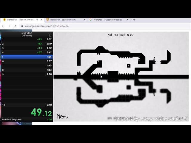 [WR]Noitcelfer Difficult% 2:21- Wbnarqo