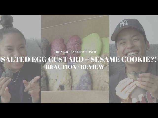 BEST COOKIE FLAVOUR IN TORONTO? | REACTIONS to a Salted Egg Custard and Sesame Cookie!!